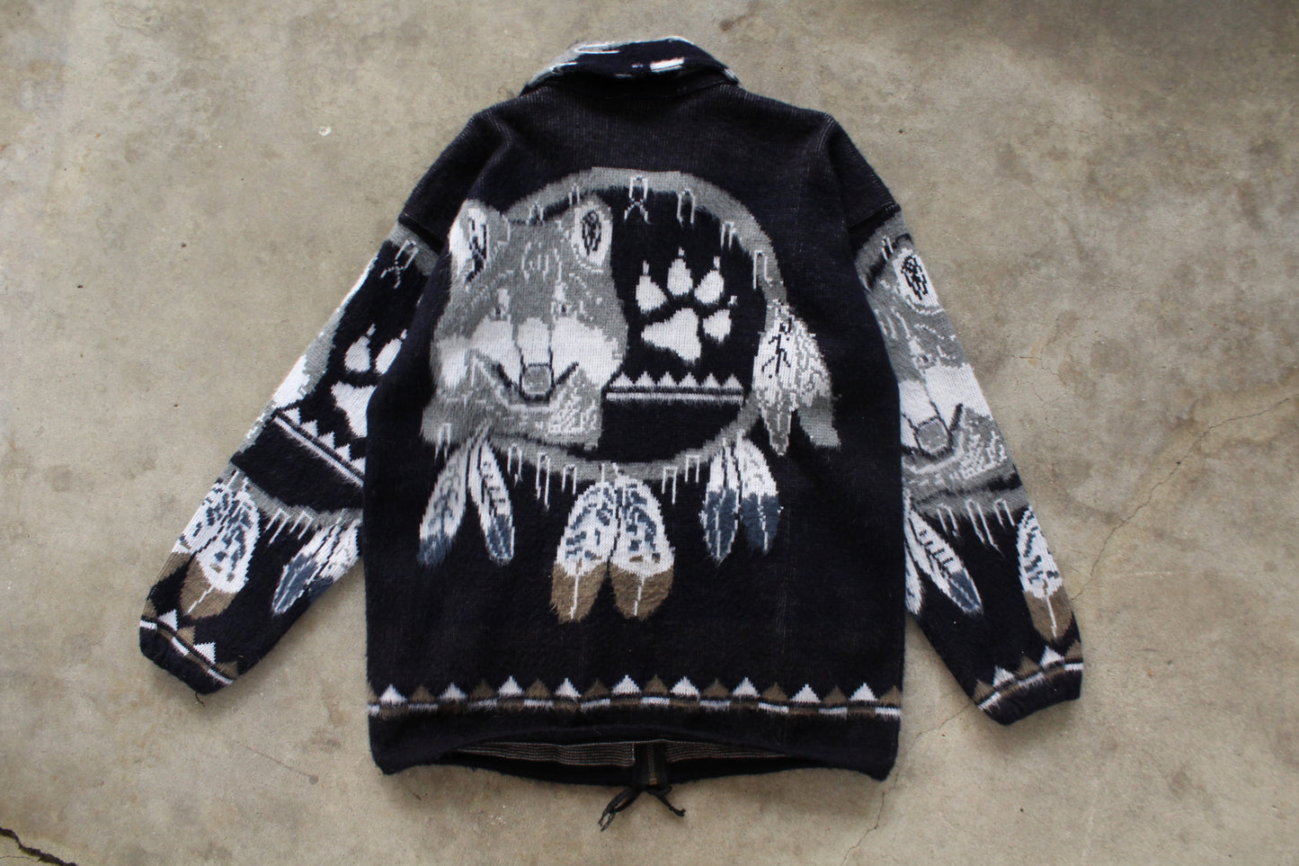 Vintage Wolf Jacket- (L)