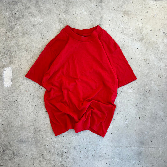 Vintage 80s Red Tee - (L)