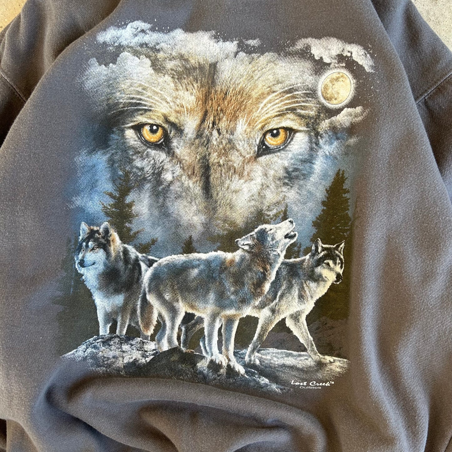 Vintage Wolf Crewneck - (L)