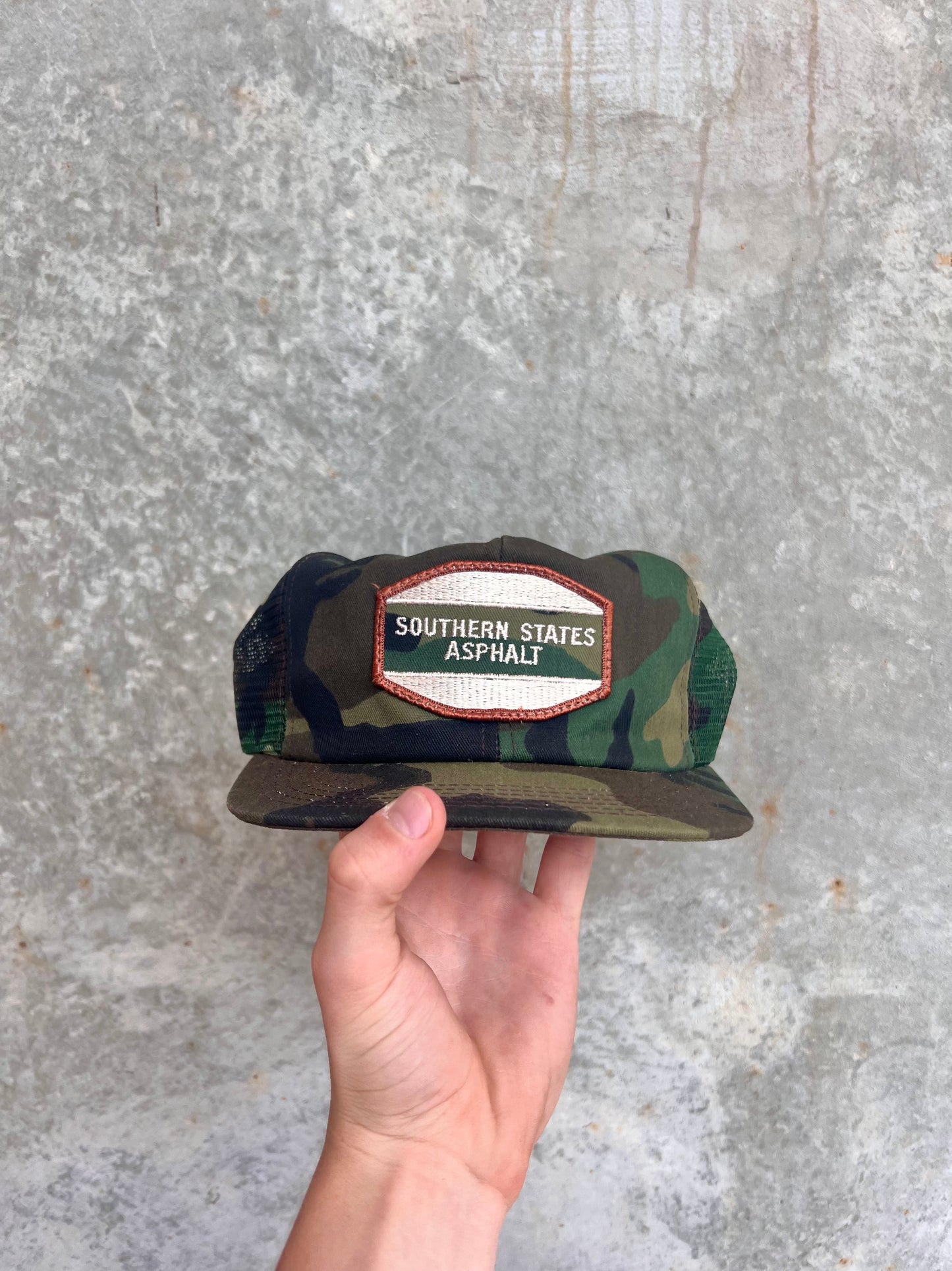 Vintage Camo Patch Trucker Hat - (OS)