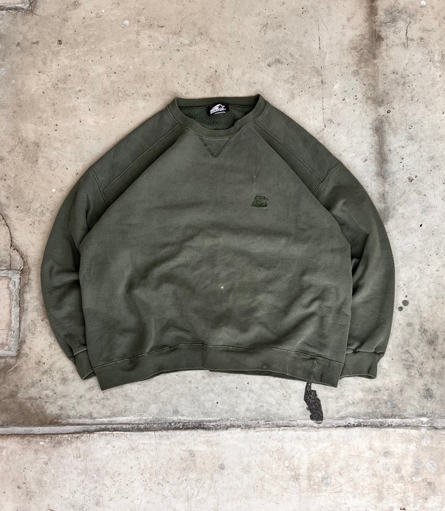 Vintage Green Starter Crew - (XL)