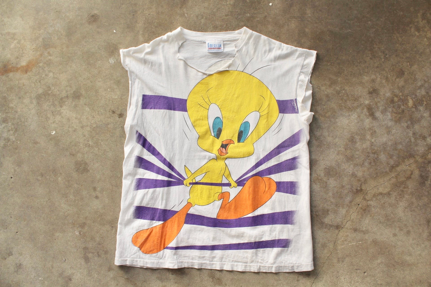 90s Tweety AOP Cut Off - (XL)