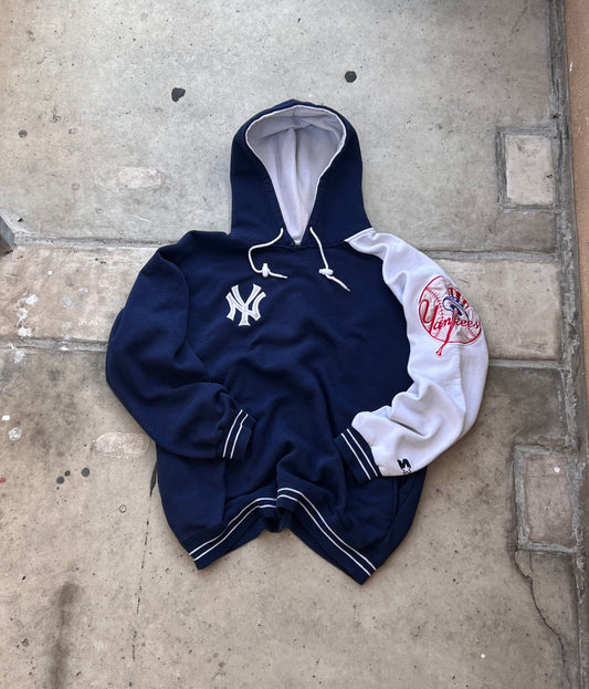 Vintage 90s Yankees Two Tone Hoodie - (L)