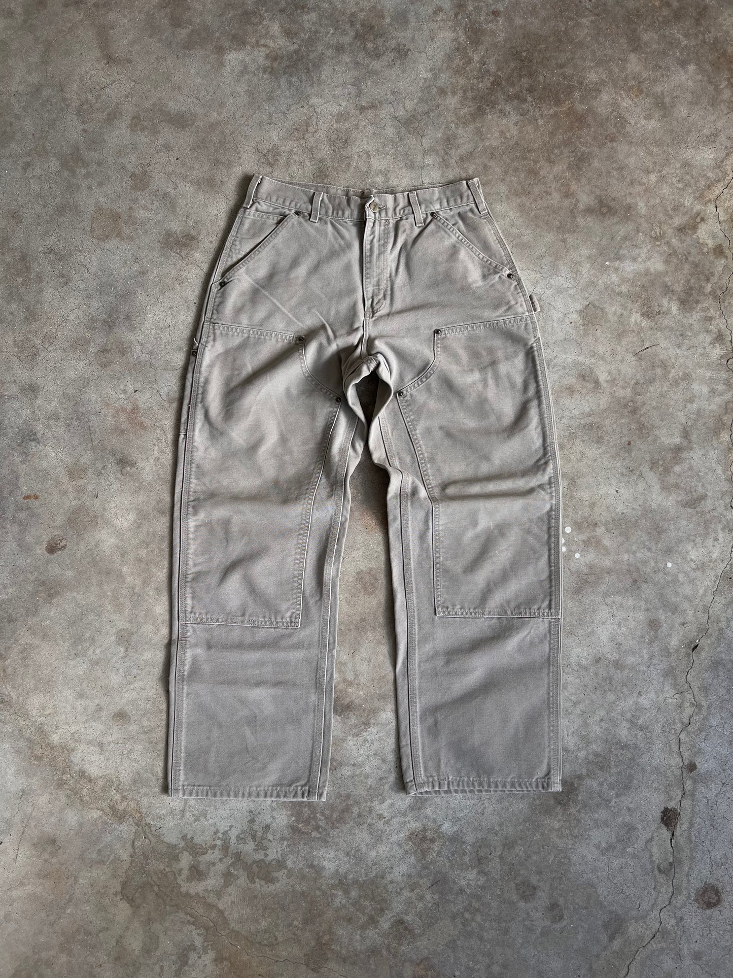 Vintage Tan Carhartt Double Knee Pants - (30)