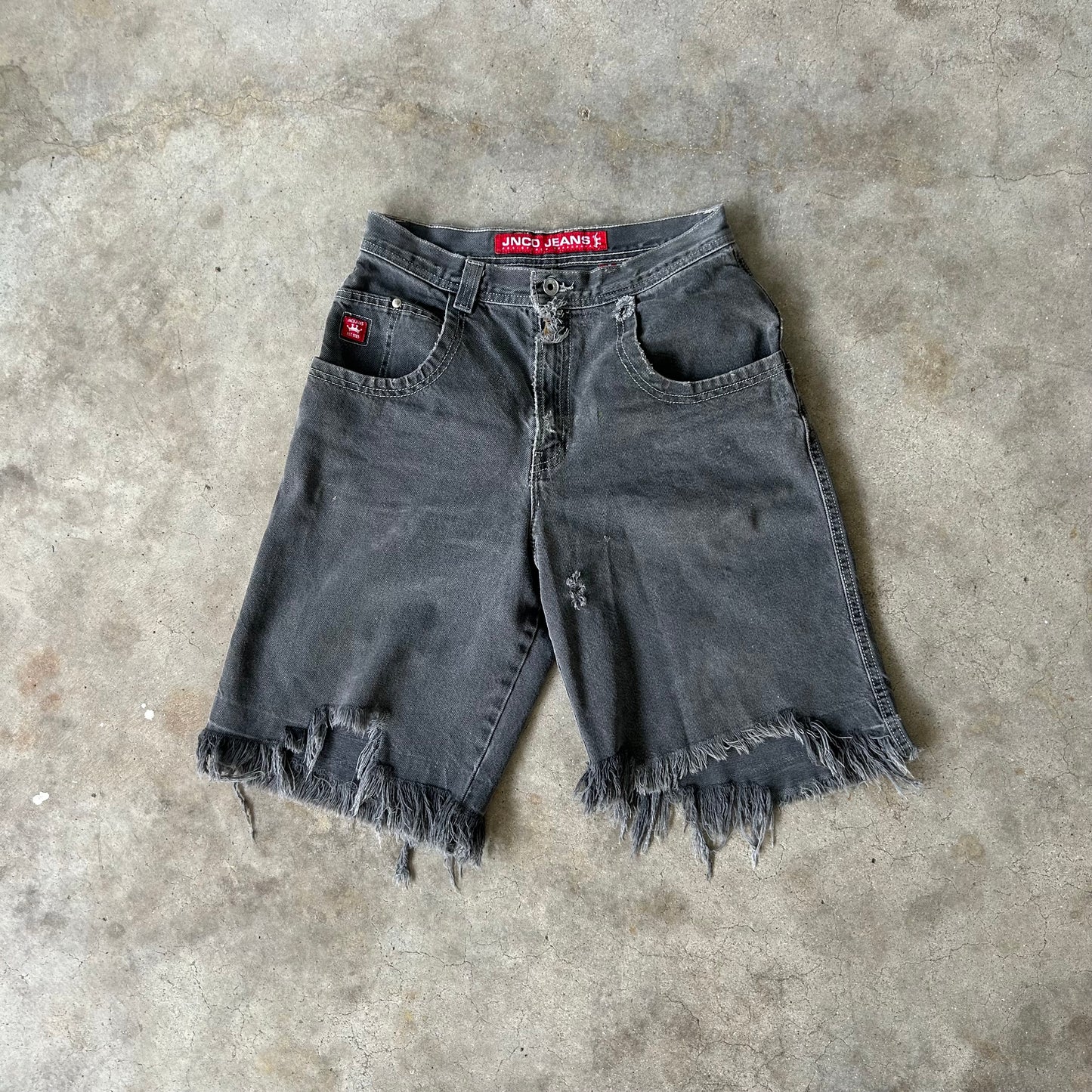 Vintage Y2k JNCO Bulldog Shorts - (30)