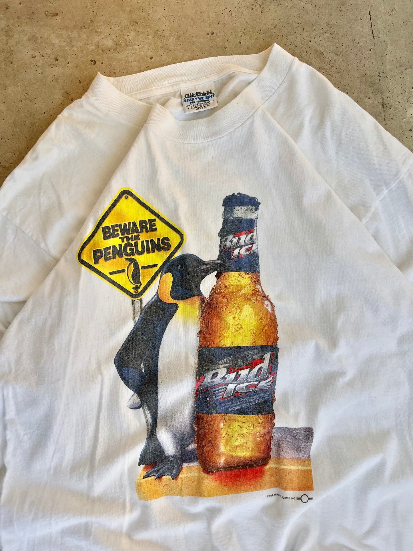 Vintage 96’ Bud Ice Penguin Tee - (XL)