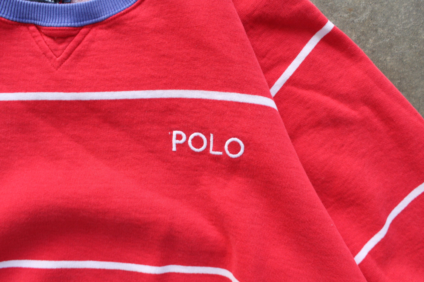 Vintage Polo Sweatshirt- (L)