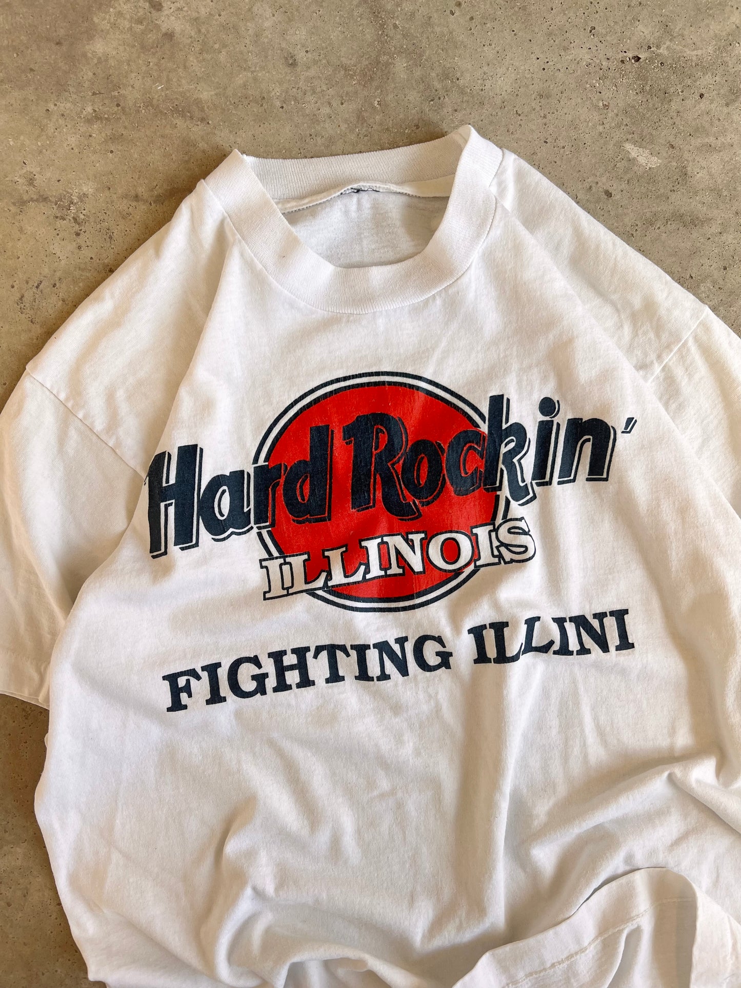 Vintage Illinois University Hard Rock Cafe Tee - (M)