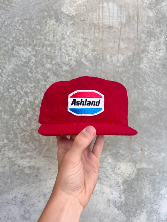 Vintage Red Corduroy Ashland Trucker Hat - (OS)