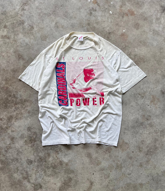 Vintage 91’ Jerzees Cardinals Tee - (XL)