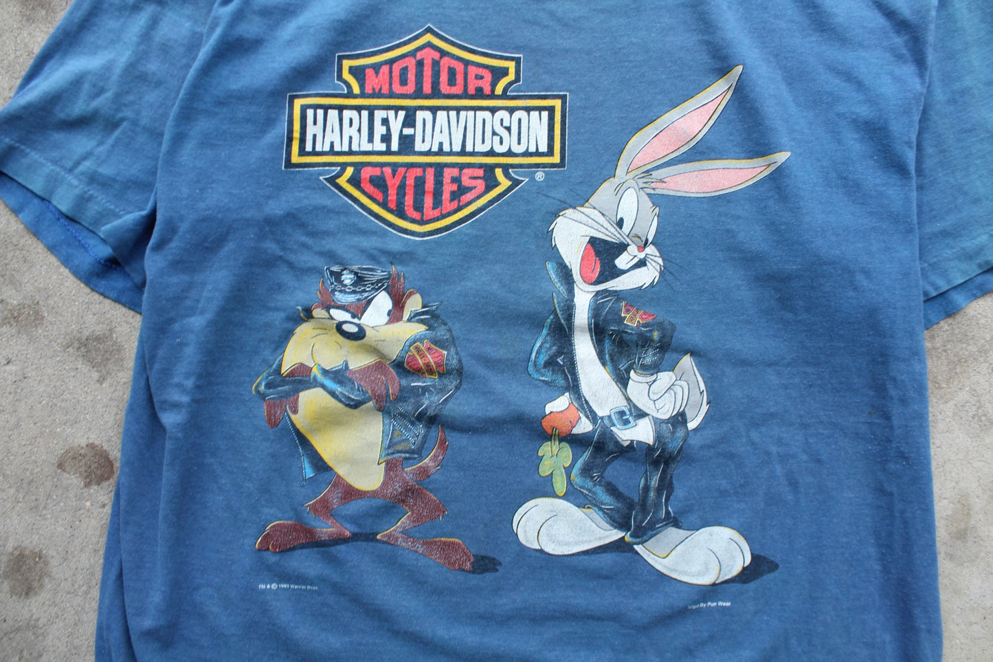 Vintage 90s Harley Looney Tunes Tee - (XL/XXL)