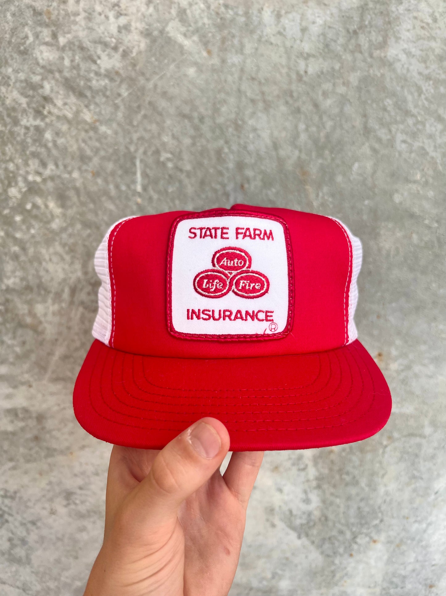 Vintage Patch State Farm Trucker Hat - (OS)