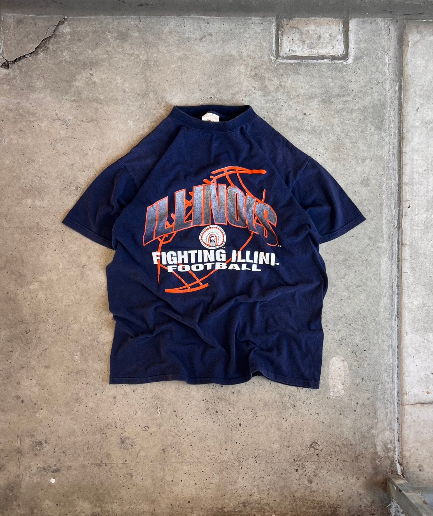 Vintage 90s Illinois University Tee - (L)