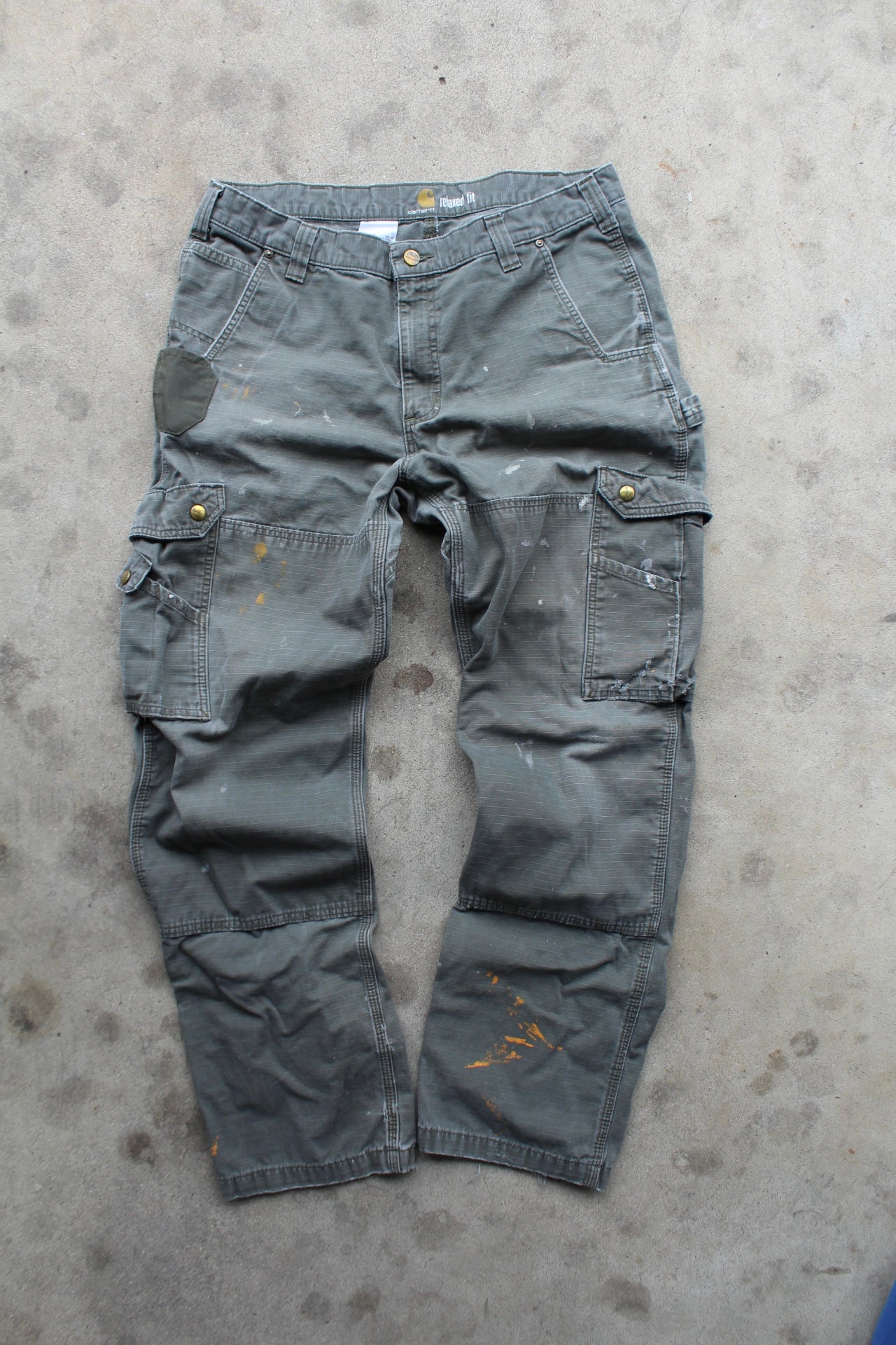 Vintage 00s Dark Green Carhartt Pants - (36x34)