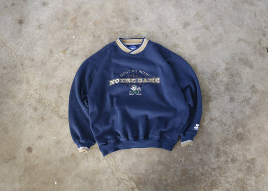 90s Starter Notre Dame Crew - (L)