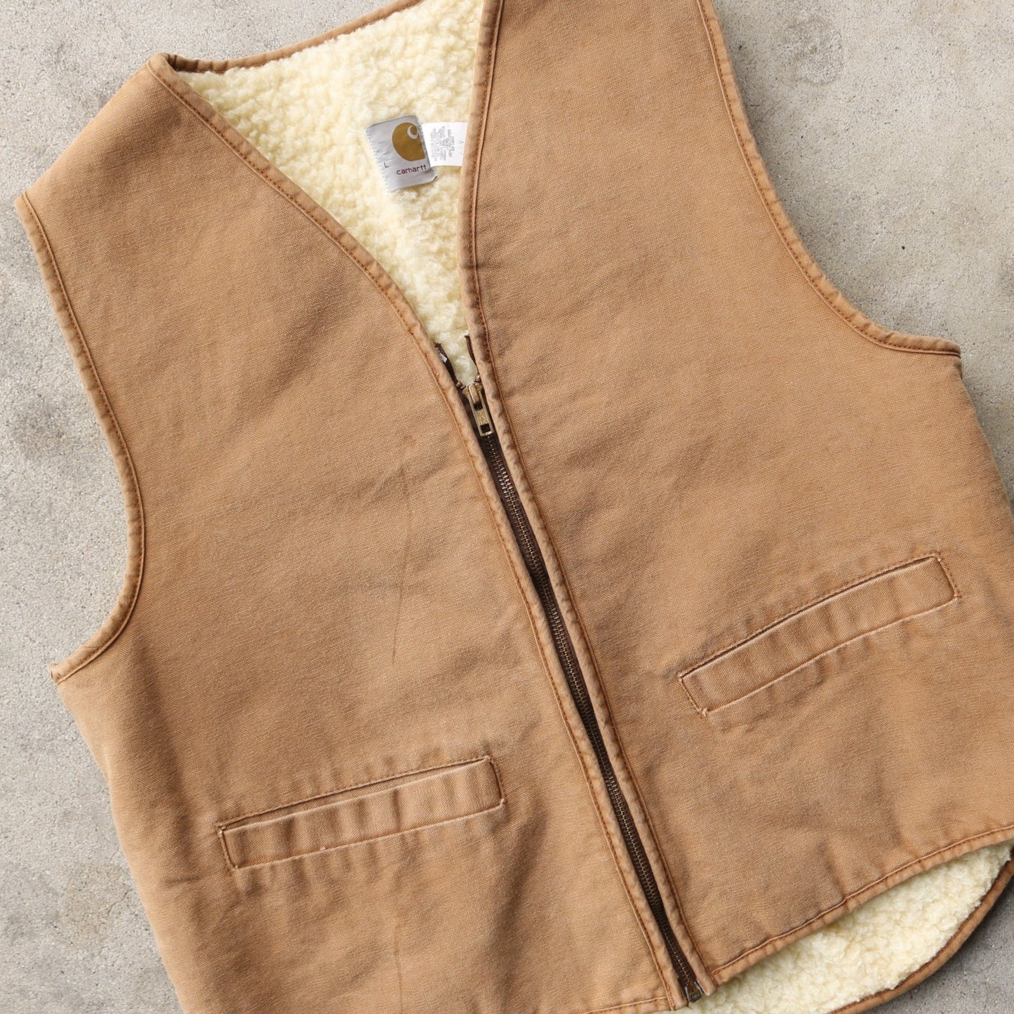 70s Brown Carhartt Vest - (M)