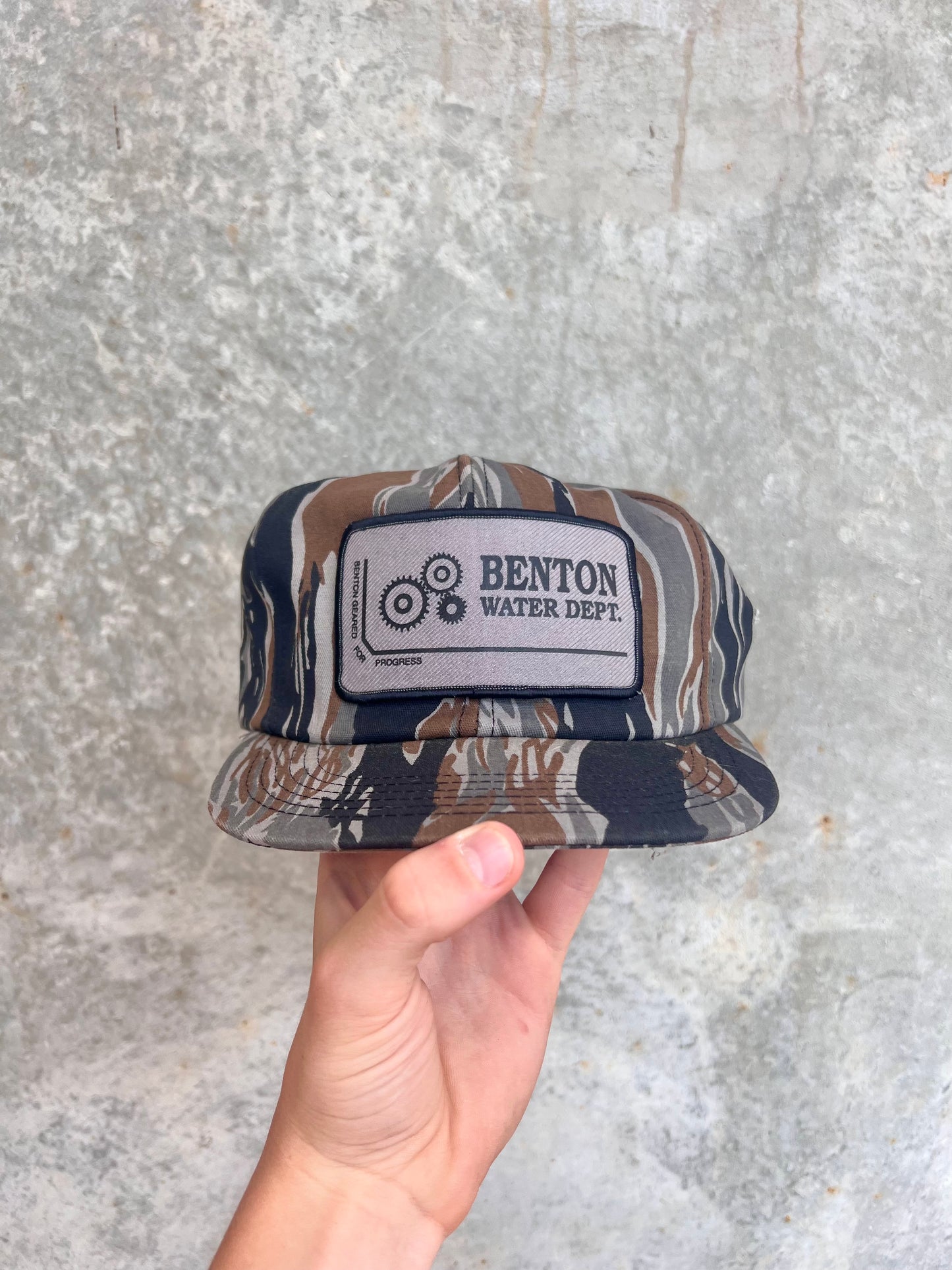 Vintage Camo Patch Trucker Hat - (OS)