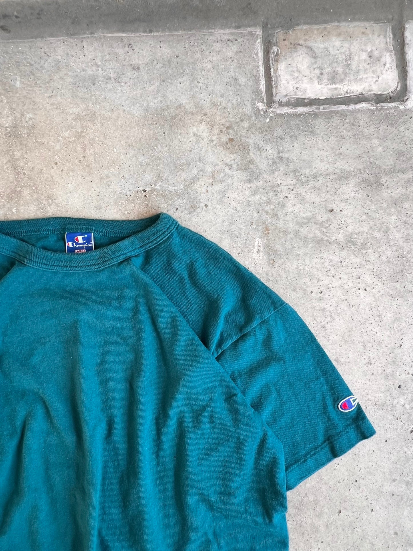 Vintage 80s Blank Champion Tee - (L)