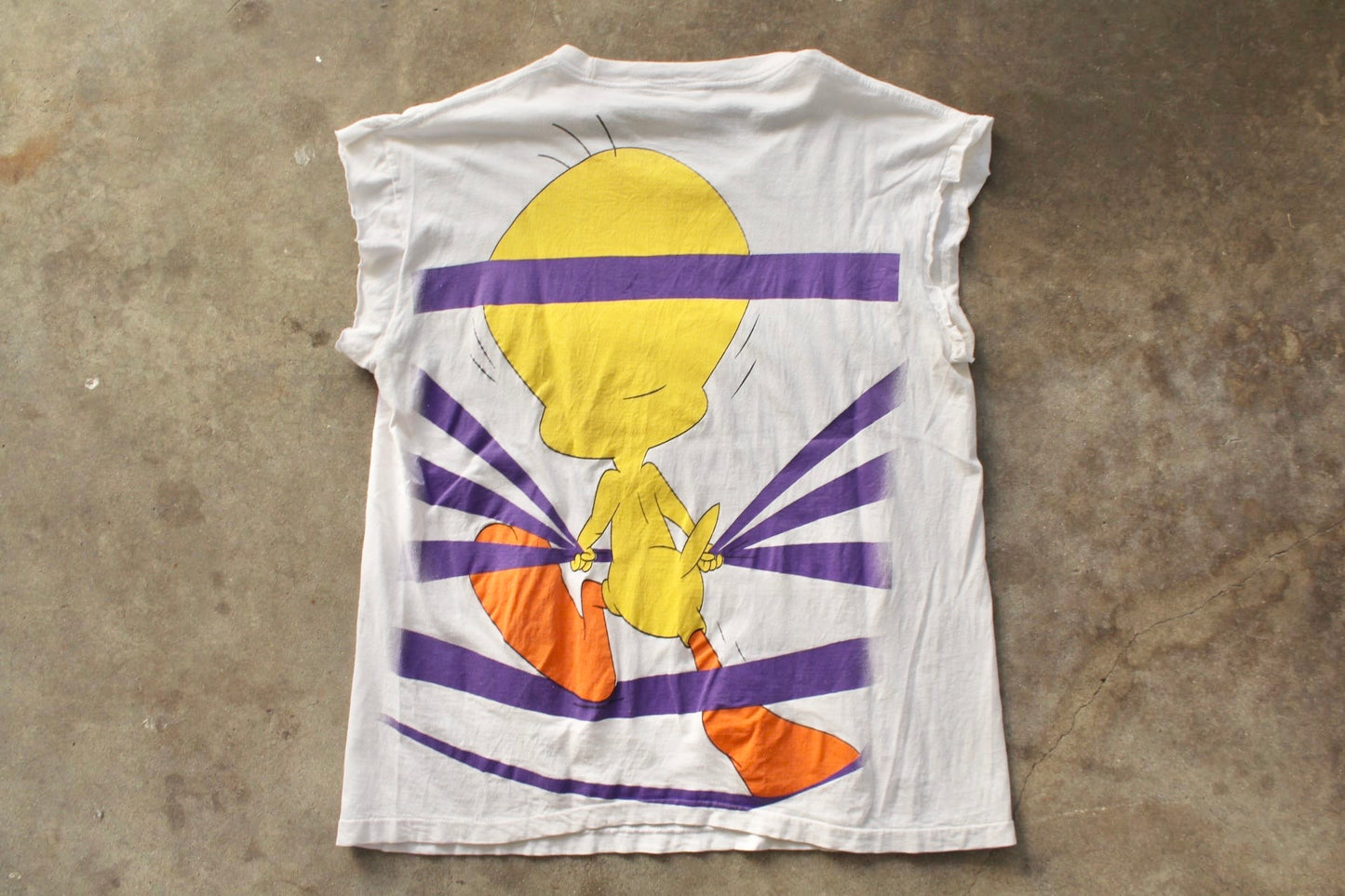 90s Tweety AOP Cut Off - (XL)