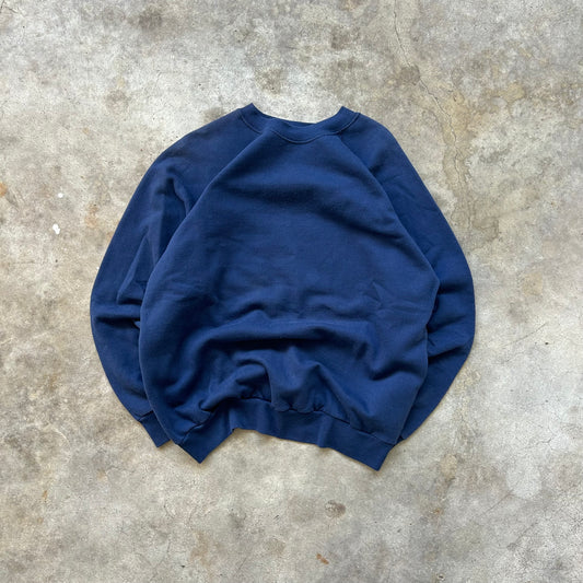 Vintage Navy Crewneck - (L)