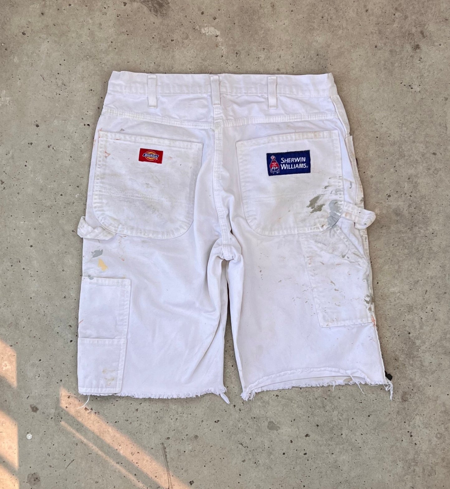 Vintage White Painter Dickies Shorts - (30)