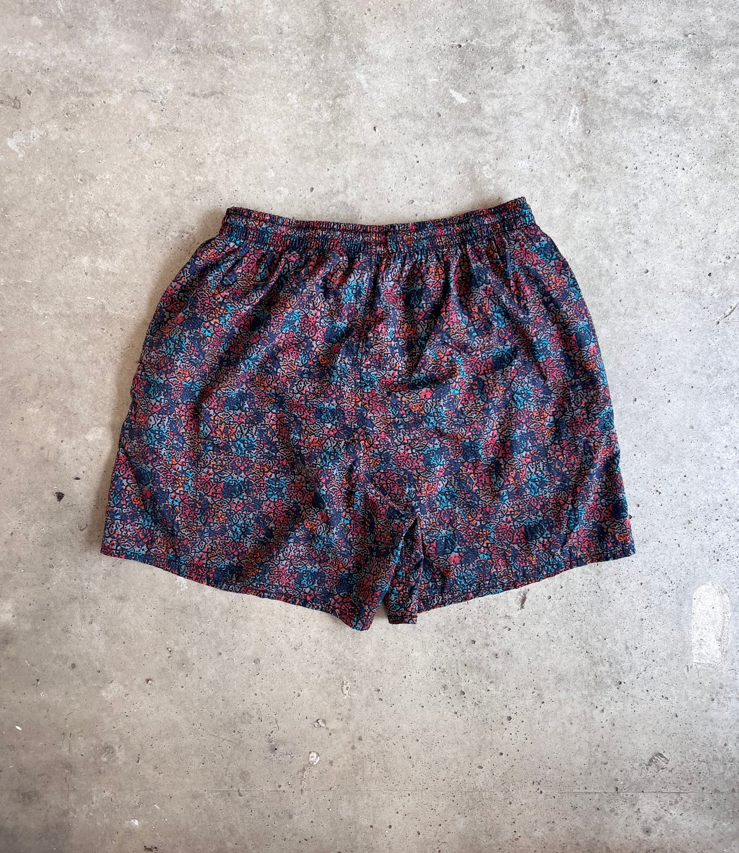 Vintage 90s Nike Multicolored Swim Shorts - (28)