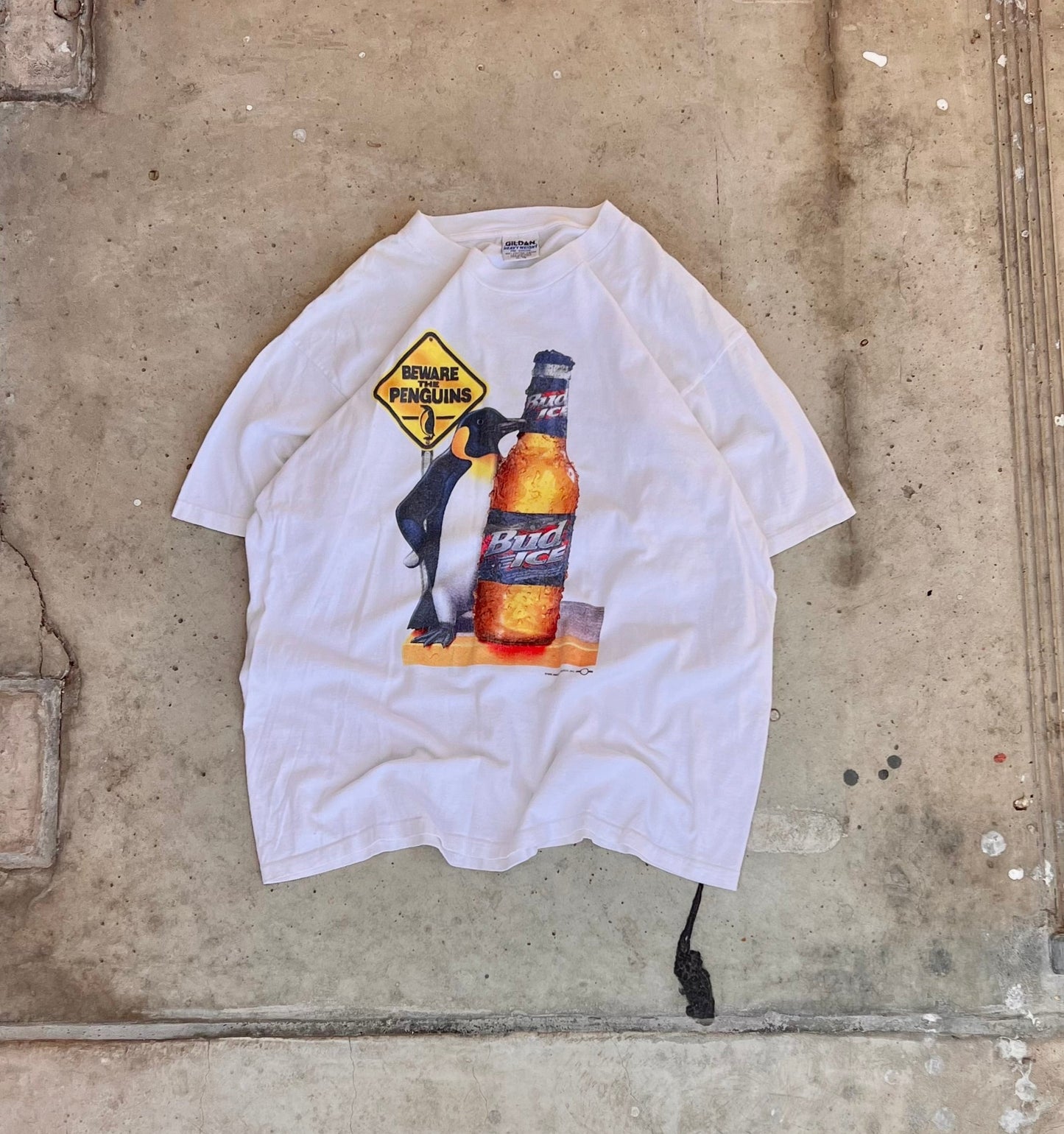 Vintage 96’ Bud Ice Penguin Tee - (XL)