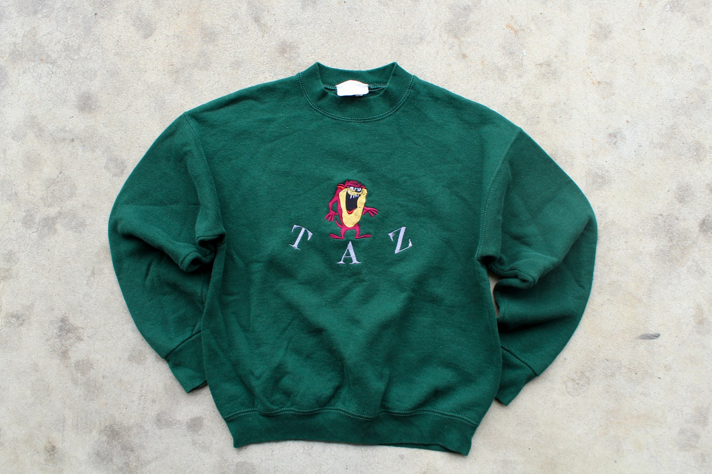 90s Dark Green Taz Crewneck - (M)