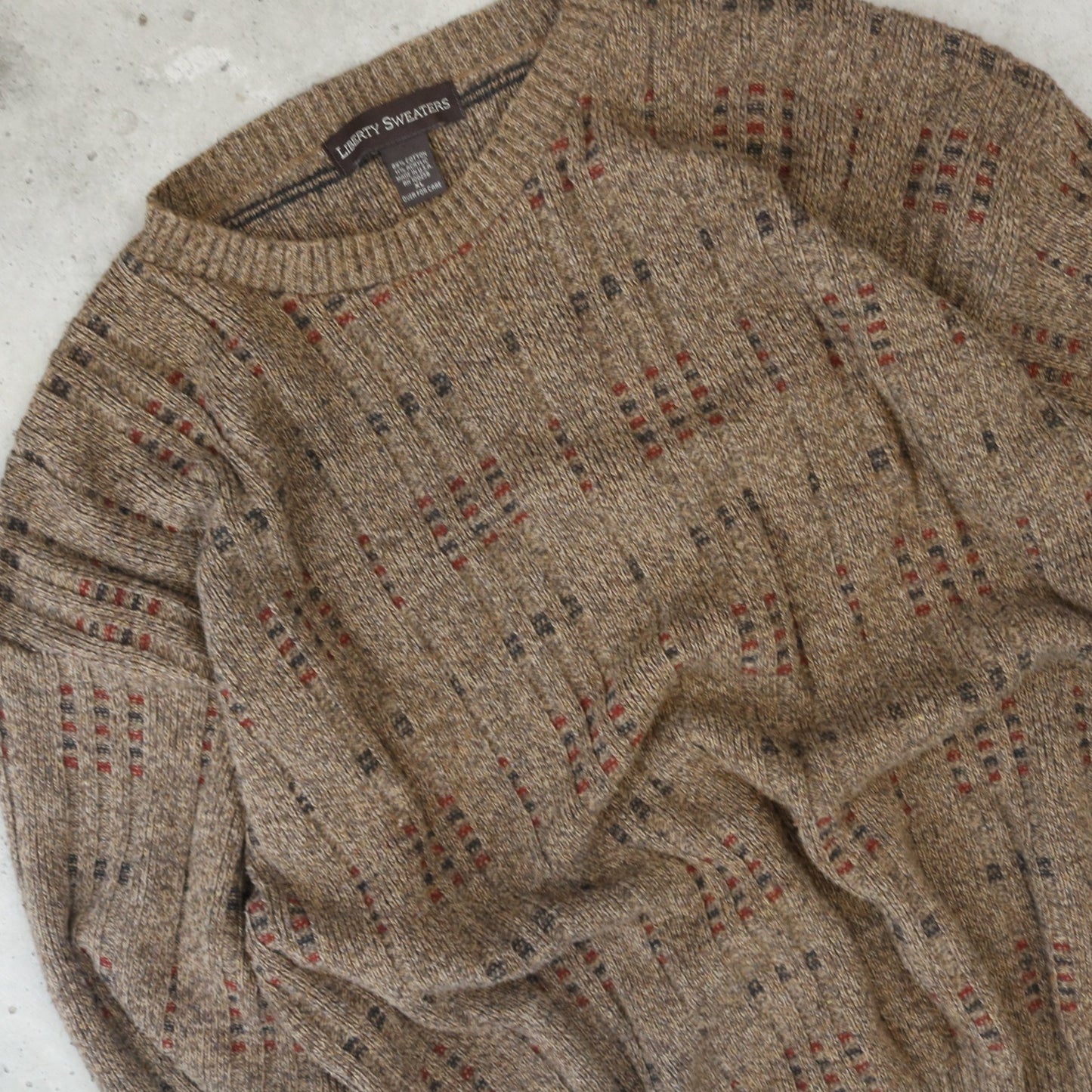 Vintage 90s Brown Sweater - (XL)