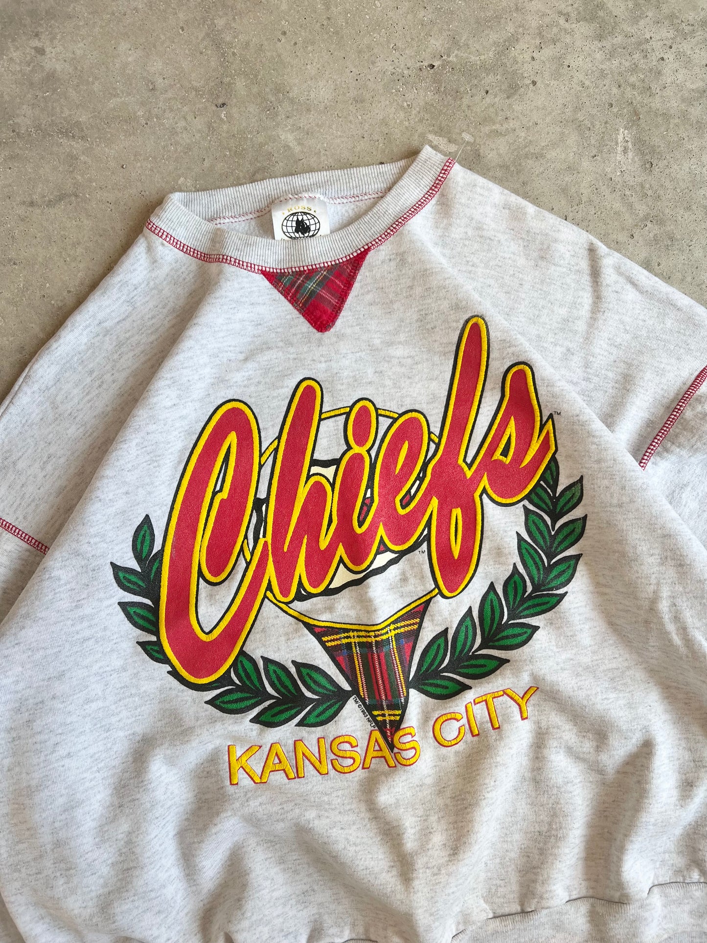 Vintage 93’ Chiefs Crew - (XL*)