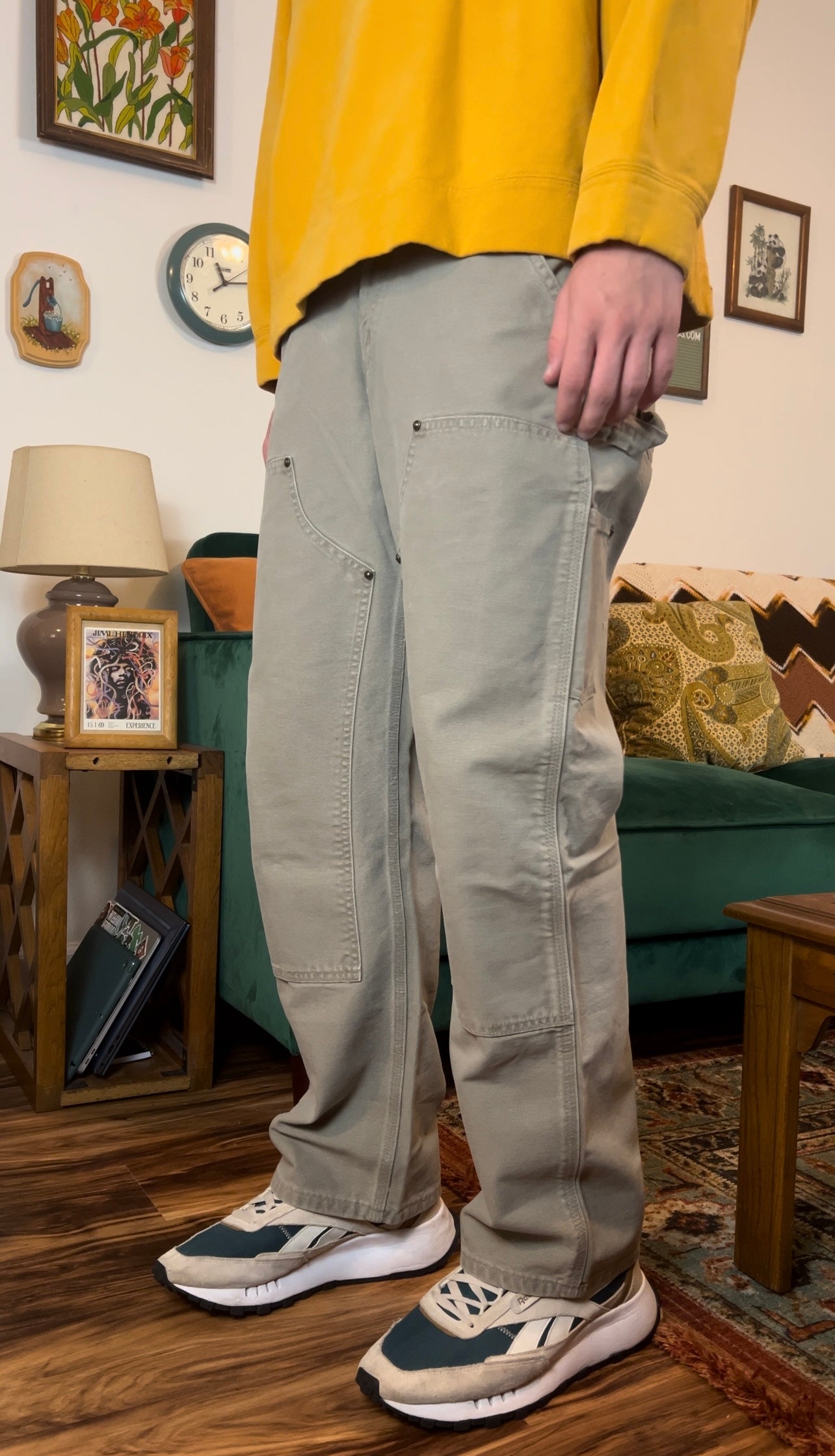 Vintage Tan Carhartt Double Knee Pants - (30)