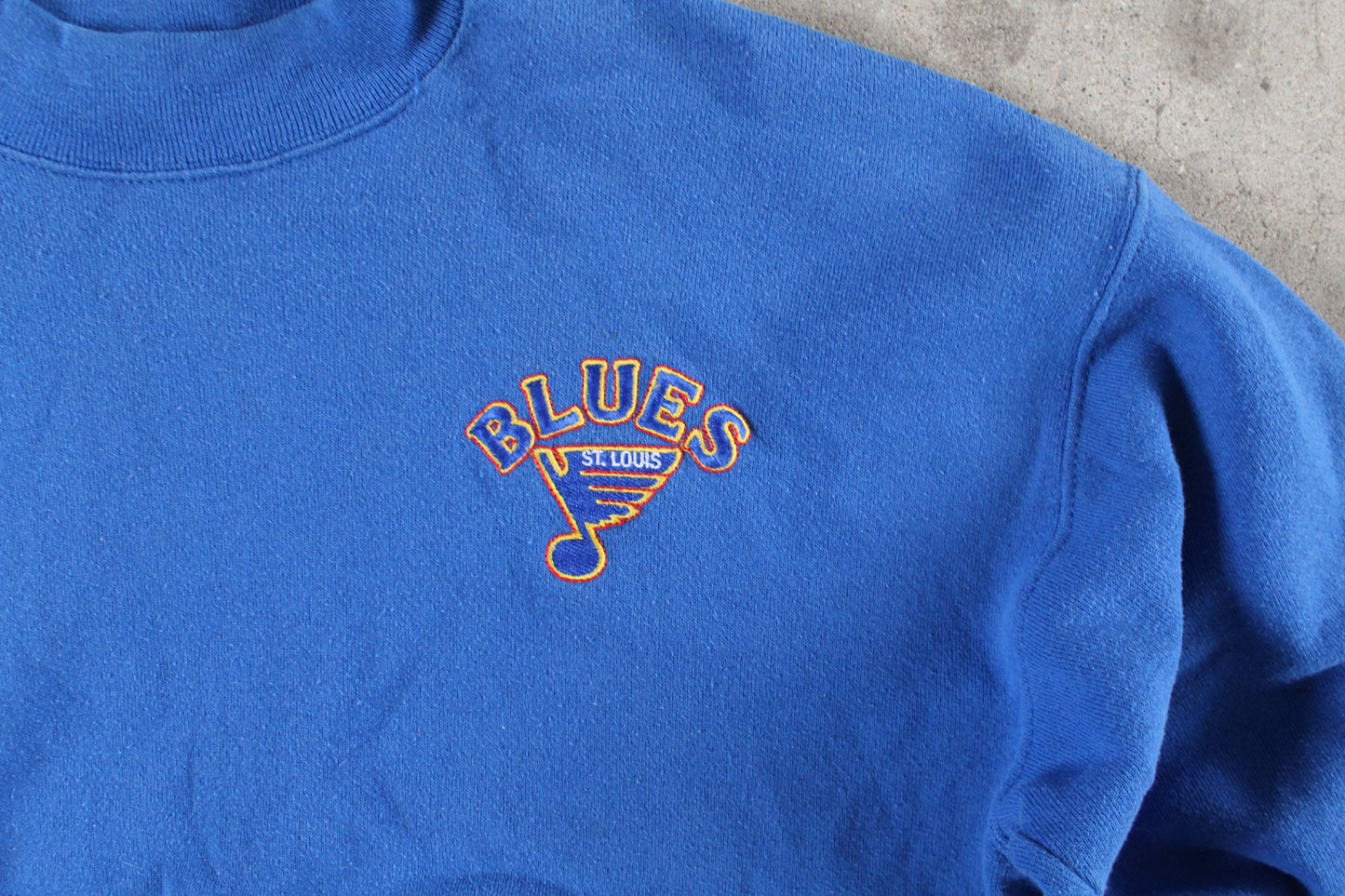 Vintage Blues Hockey Crewneck- (L)