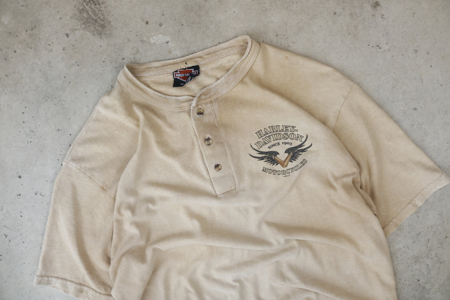 Vintage 00’ Brown Harley Shirt - (L)