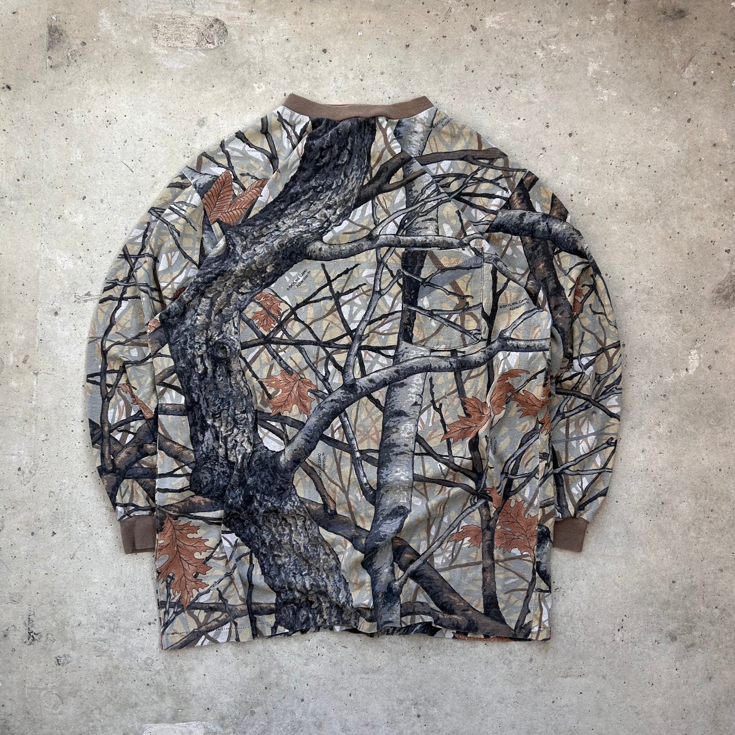 Vintage Camo Pocket Long Sleeve - (L)