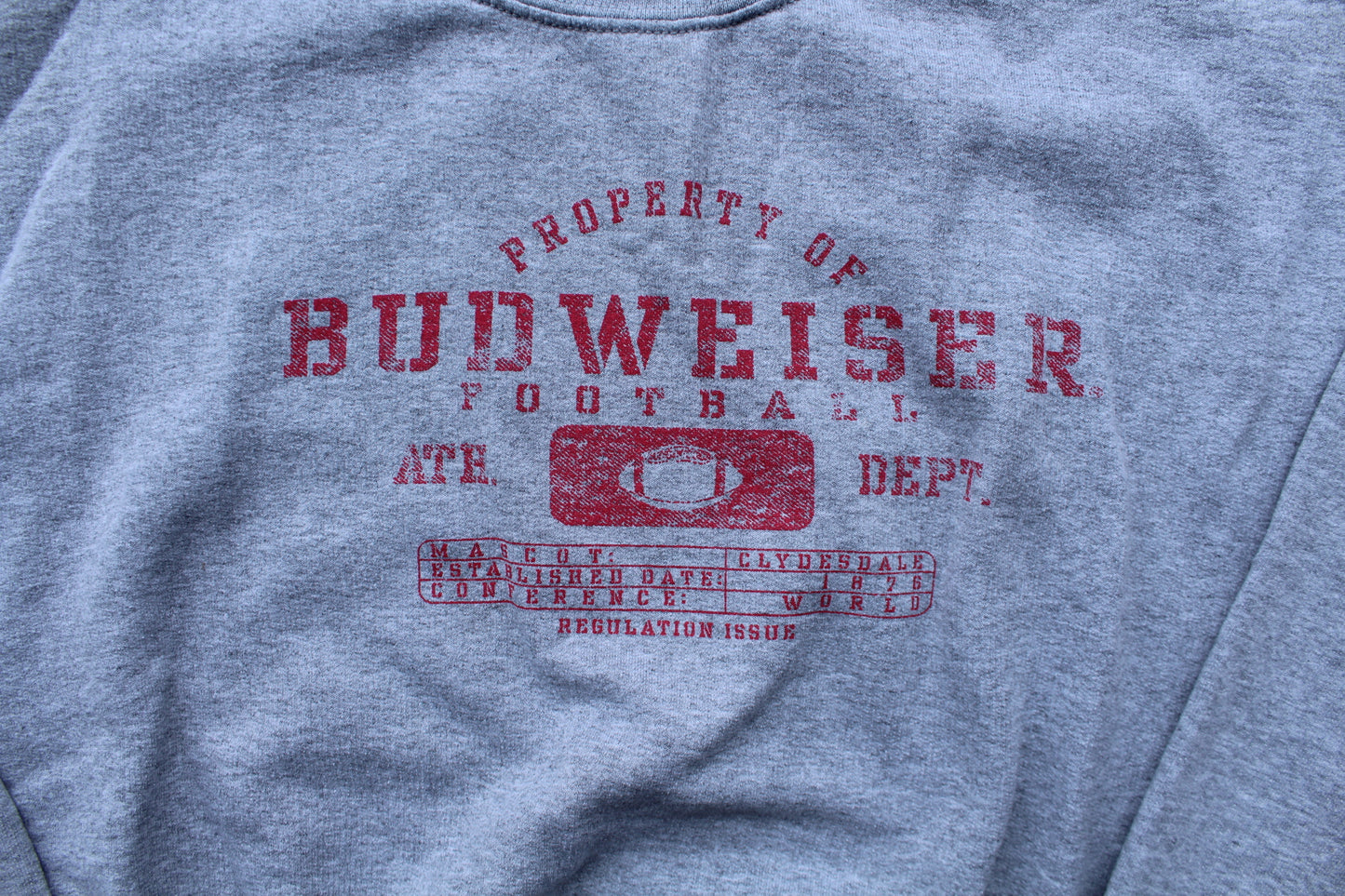 Budweiser Football Crewneck- (XL)