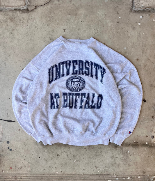 Vintage Champion University at Buffalo Crew - (XL)