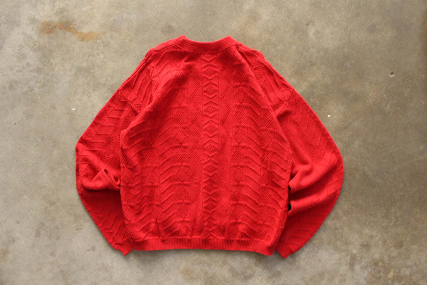 Vintage Red Sweater- (XL)