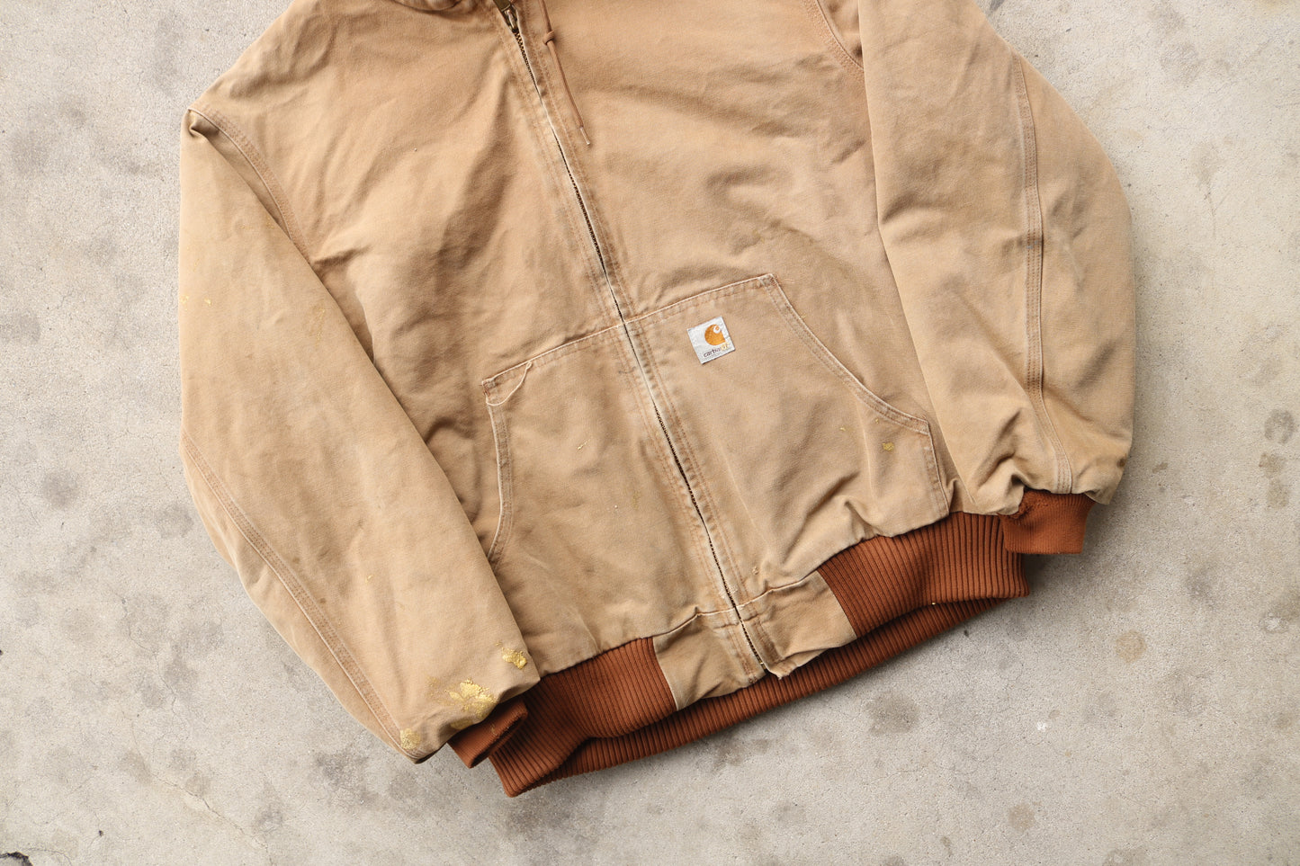 Vintage 00s Distressed Hooded Carhartt - (XL)