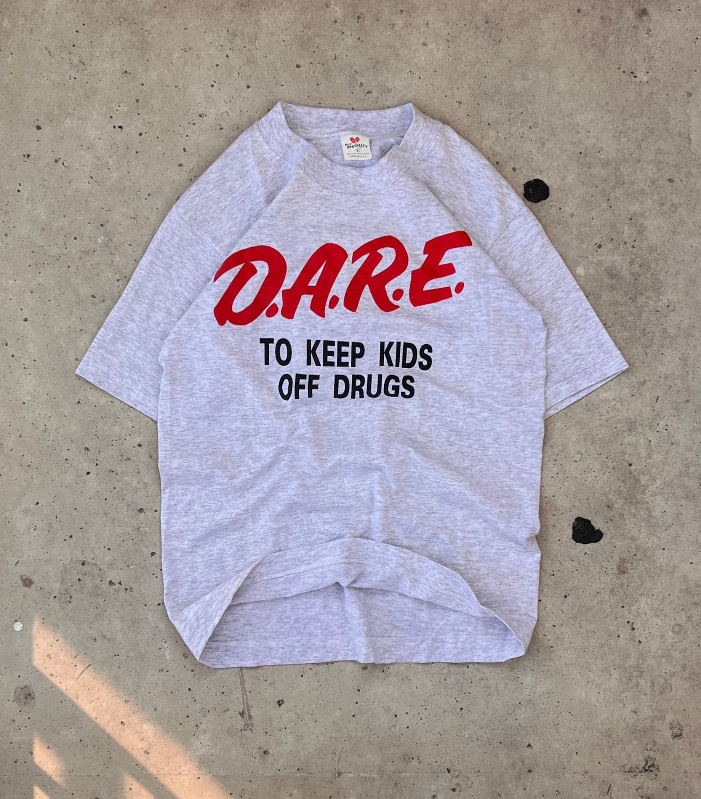 Vintage D.A.R.E Grey Tee - (S)