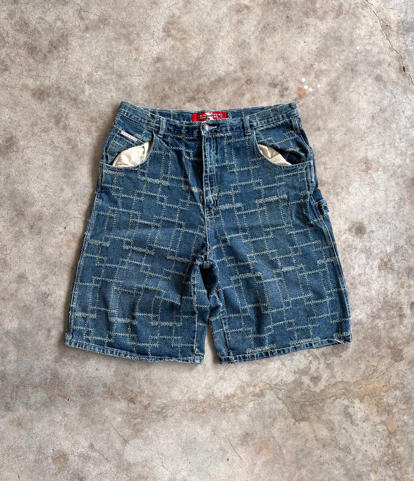 Vintage Brooklyn Express Jean Shorts - (37)